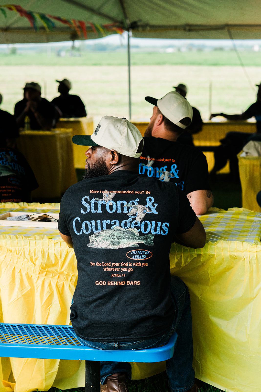Strong & Courageous Tee Black